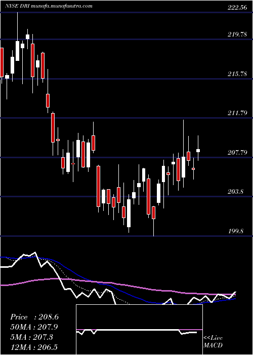  Daily chart DardenRestaurants