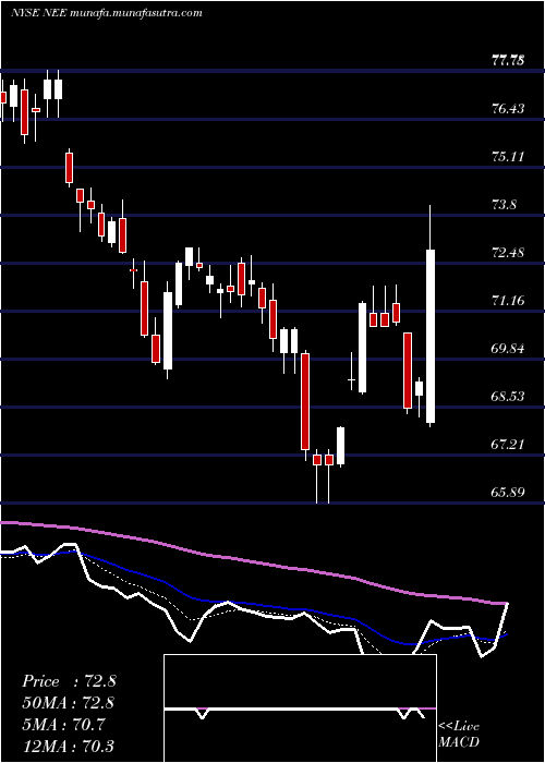  Daily chart NexteraEnergy