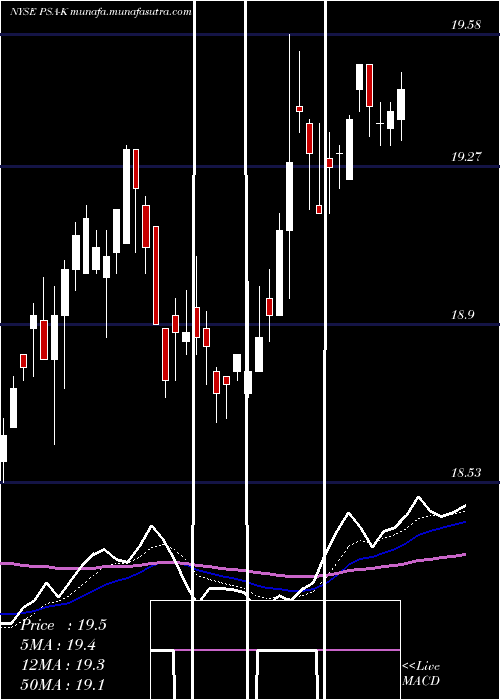  Daily chart PublicStorage