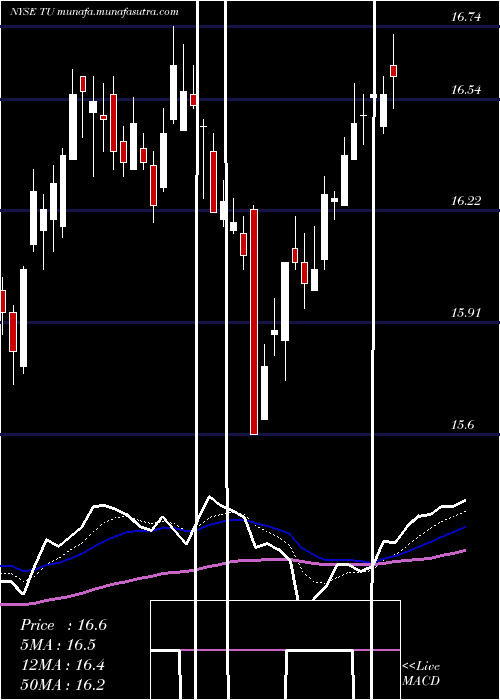  Daily chart TelusCorporation