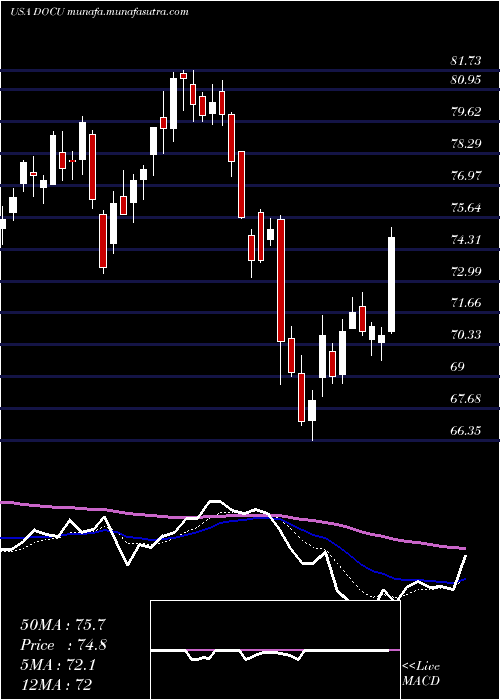  Daily chart DocusignInc