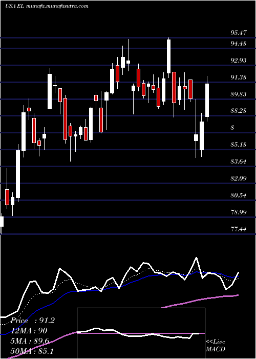  Daily chart EsteeLauder