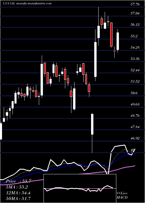  Daily chart GildanActivewear