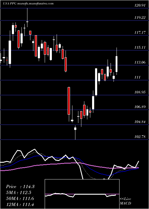  Daily chart PpgIndustries