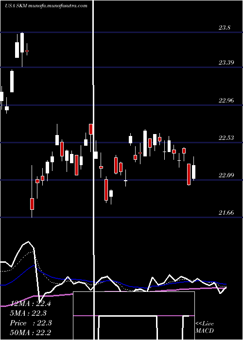  Daily chart SkTelecom